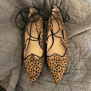 Sole Society Georgina Lace up ballet flats, size 9